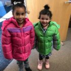 girls in coats