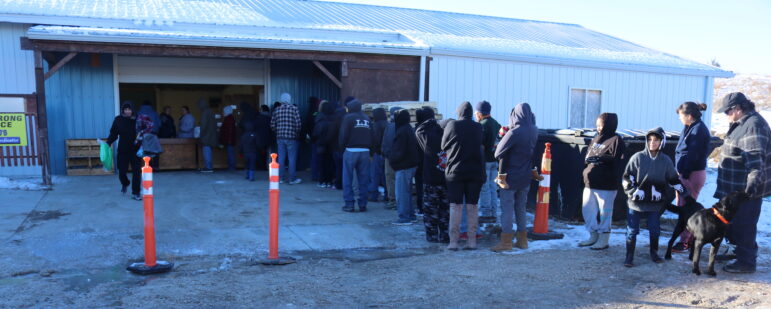 people in line