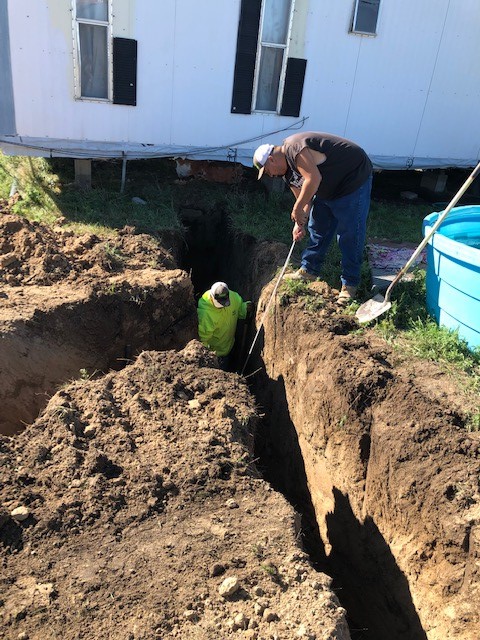 installing water line