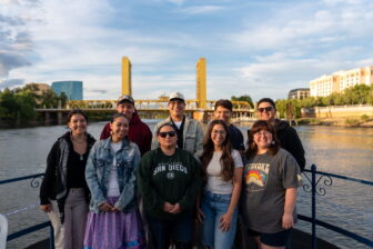Dreamstarter Academy participants gather along the Sacramento River during the 2026 Running Strong for American Indian Youth leadership program focused on food sovereignty and Native youth empowerment