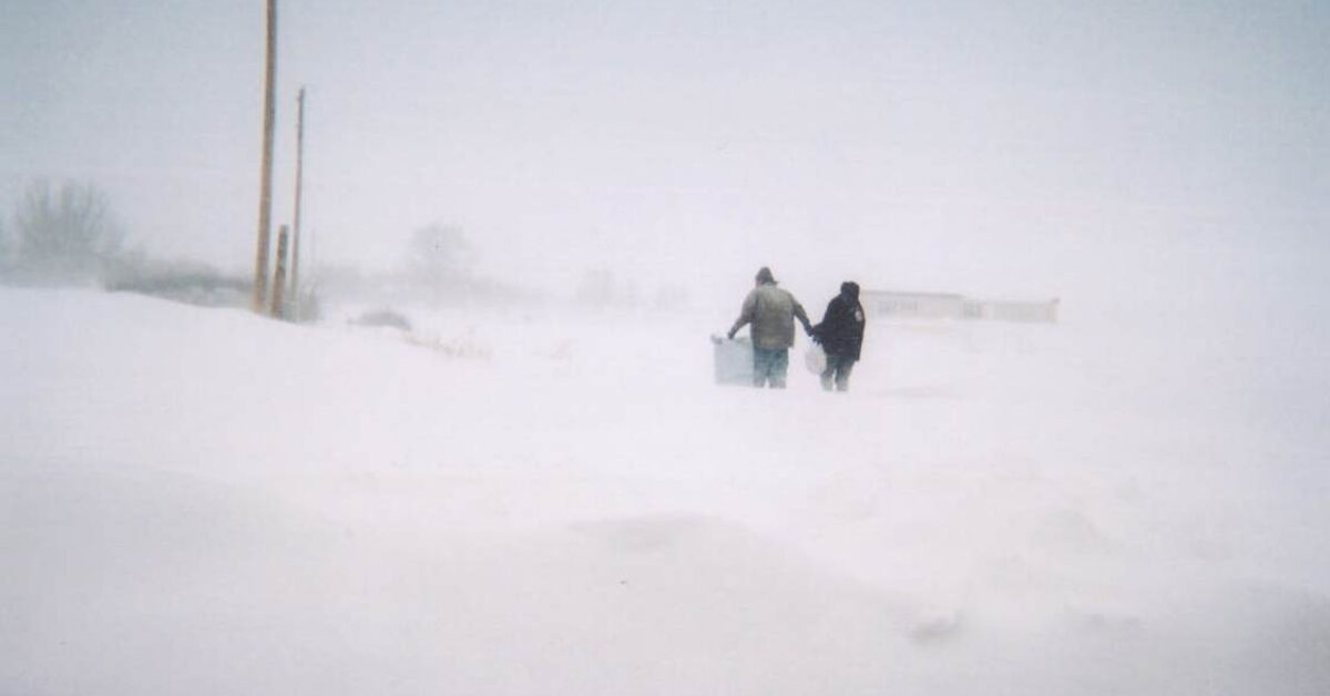 A Snowy Heat Match on Pine Ridge