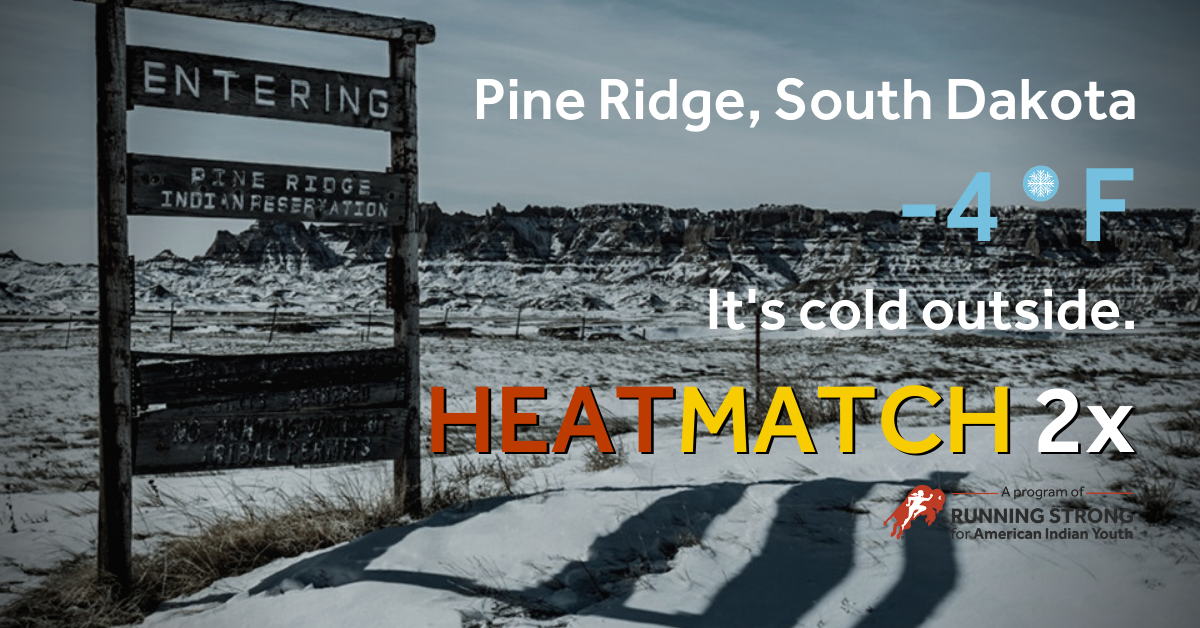 Indian youth  Providing Heat on Pine Ridge
