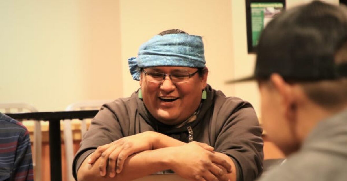 Kevin Belin smiling 2019 dreamstarter navajo language