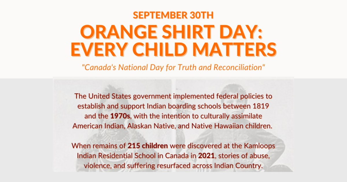 Orange Shirt Day: Every Child Matters